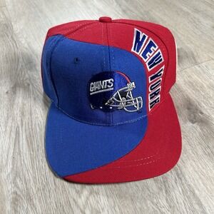 VTG American Needle NY Giants Snapback‎ Hat NFL Football 100% Wool Blue Cap